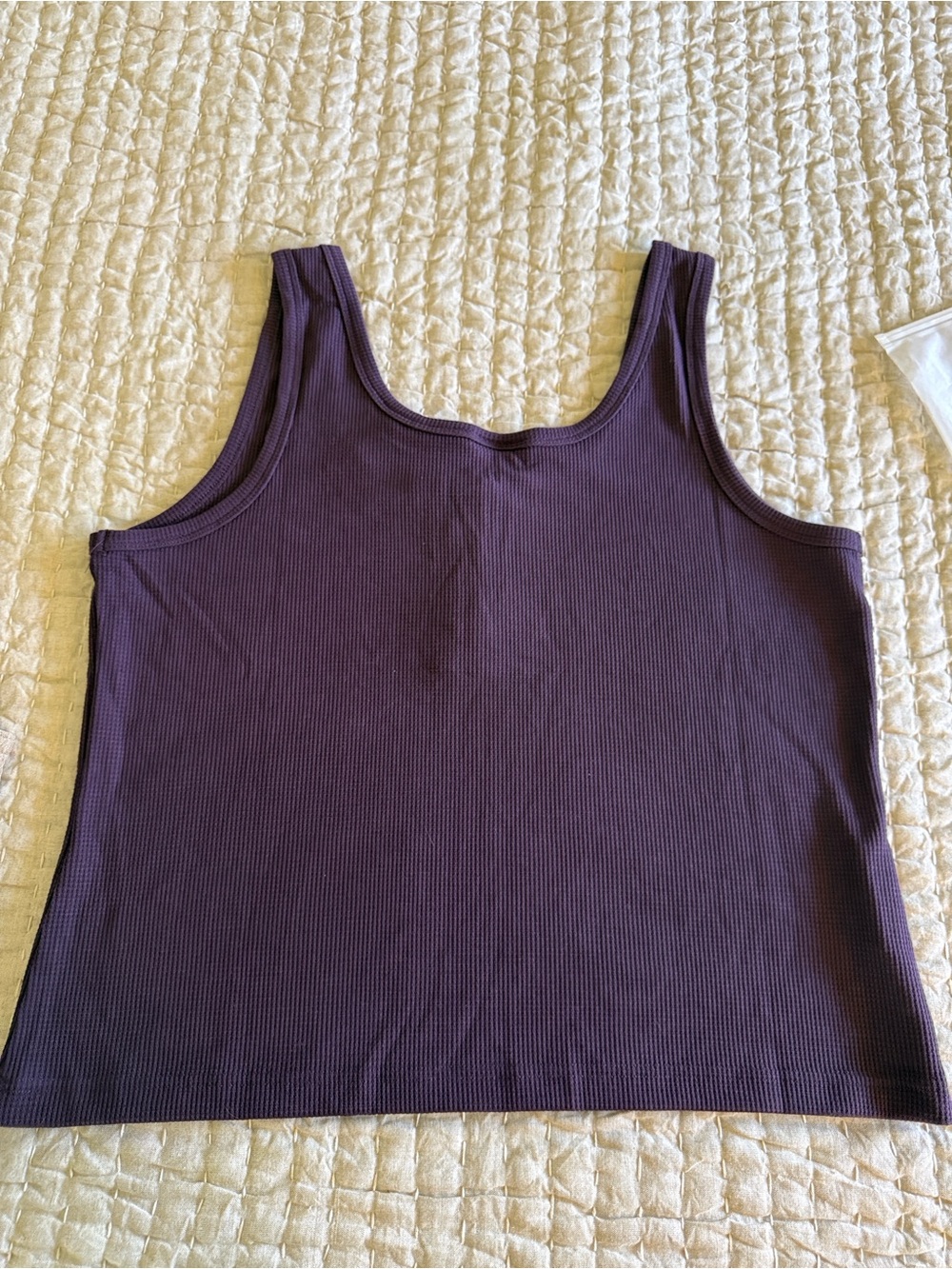 Cozy Earth bamboo ribbed Tank Top XXL Plum NWT - Picture 5 of 7